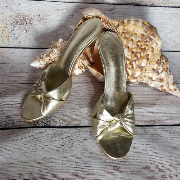 aldo gold mules